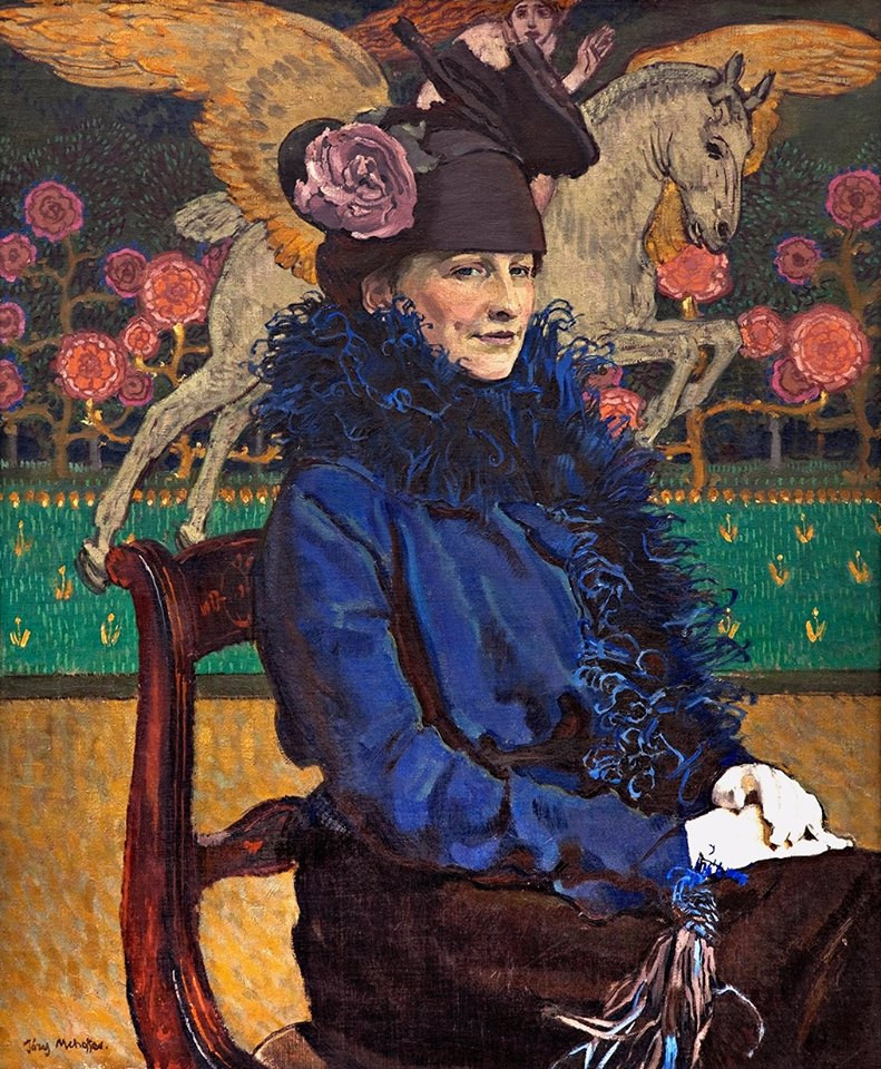 Artist's wife with Pegasus, 1913